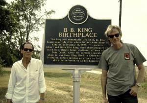 With DC Ladner at the B.B. King Bluesmarker in Itta Bena, Mississippi                                                                                      