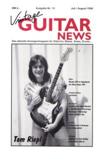 On the cover of Vintage Guitar News 